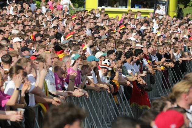 19.06.2024 Dortmund, Fanzone im Westfalenpark, ebenfalls Übertragung UEFA EURO2024 Gruppenspiel Deutschland gegen Ungarn, Endstand 2:0.