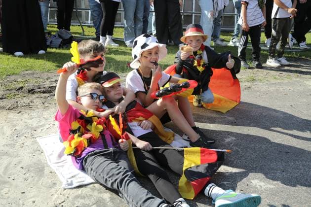19.06.2024 Dortmund, Fanzone im Westfalenpark, ebenfalls Übertragung UEFA EURO2024 Gruppenspiel Deutschland gegen Ungarn, Endstand 2:0.