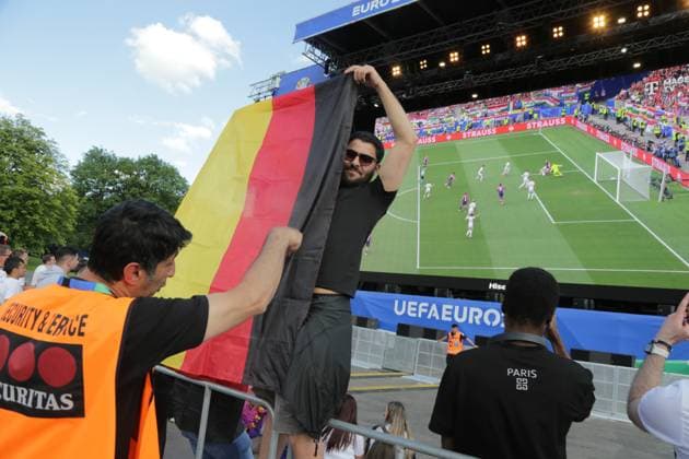 19.06.2024 Dortmund, Fanzone im Westfalenpark, ebenfalls Übertragung UEFA EURO2024 Gruppenspiel Deutschland gegen Ungarn, Endstand 2:0.