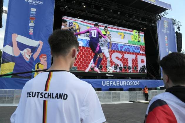 19.06.2024 Dortmund, Fanzone im Westfalenpark, ebenfalls Übertragung UEFA EURO2024 Gruppenspiel Deutschland gegen Ungarn, Endstand 2:0.