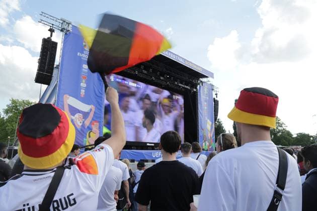 19.06.2024 Dortmund, Fanzone im Westfalenpark, ebenfalls Übertragung UEFA EURO2024 Gruppenspiel Deutschland gegen Ungarn, Endstand 2:0.