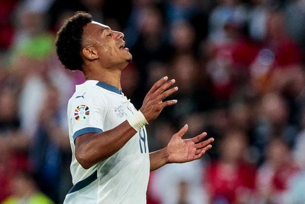 UEFA EURO, EM, Europameisterschaft,Fussball 2024: Schottland - Schweiz; 19.06.2024 Dan Ndoye (Schweiz, 19). UEFA EURO 2024: Schottland - Schweiz; Stadion Köln, Köln am 19.06.2024 Copyright: xBEAUTIFULxSPORTS Meuselx