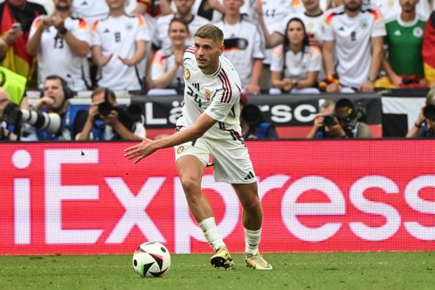 Marton Dardai (Ungarn,24) - Fussball, Herren, Saison 2023 24, Euro 20204 Gruppe A (2. Spieltag) in Stuttgart, Deutschland - Ungarn, v. l. , 19.06. 2024, Copyright: xMatthiasxKochx