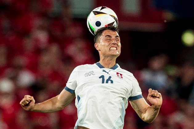 UEFA EURO, EM, Europameisterschaft,Fussball 2024: Schottland - Schweiz; 19.06.2024 Vincent Sierro (Schweiz, 16). UEFA EURO 2024: Schottland - Schweiz; Stadion Köln, Köln am 19.06.2024 Copyright: xBEAUTIFULxSPORTS Meuselx