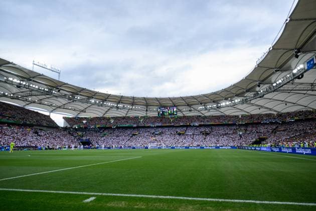 240619 Interior view of Stuttgart Arena during the UEFA EURO, EM, Europameisterschaft,Fussball 2024 Football Championship match between Germany and Hungary on June 19, 2024 in Stuttgart. Photo: Jesper Zerman BILDBYRAN kod JZ JZ0542 fotboll football soccer fotball fotbolls-em europamästerskap em uefa euro uefa european football championship euro 2024 tyskland germany hungary bbeng arena Copyright: JESPERxZERMAN BB240619JZ210