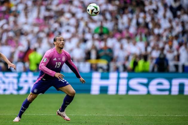 240619 Leroy Sane of Germany during the UEFA EURO, EM, Europameisterschaft,Fussball 2024 Football Championship match between Germany and Hungary on June 19, 2024 in Stuttgart. Photo: Jesper Zerman BILDBYRAN kod JZ JZ0542 fotboll football soccer fotball fotbolls-em europamästerskap em uefa euro uefa european football championship euro 2024 tyskland germany hungary bbeng Copyright: JESPERxZERMAN BB240619JZ234