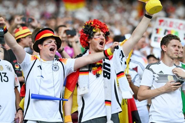 EM 2024: Deutschland - Ungarn am 19.06.2024 in der MHPArena in Stuttgart Deutsche Fans