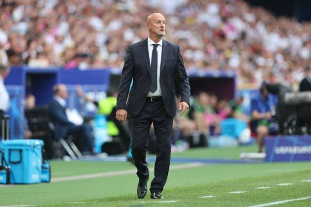 Marco Rossi Coach (Hungary) during the UEFA EURO, EM, Europameisterschaft,Fussball Germany 2024 match between Germany 2-0 Hungary at Stuttgart Arena on June 19, 2024 in Stuttgart, Germany. Noxthirdxpartyxsales  (256971123)
