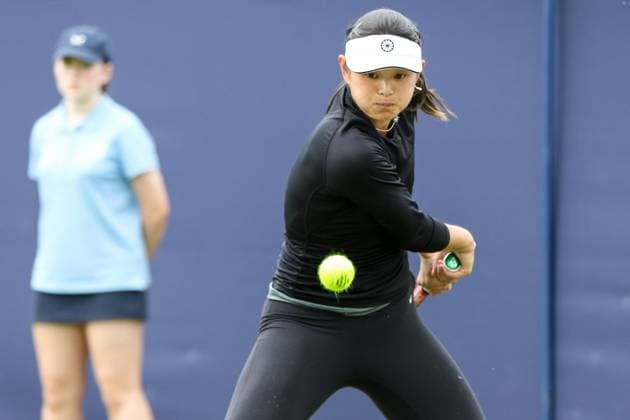 Ilkley Tennis Club, England, June 19th 2024: Arianne Hartono during W100 Ilkley match against Ella McDonald at Ilkley Tennis Club on June 19th 2024. (Sean Chandler SPP) Copyright: xSeanxChandlerx xSPPx spp-en-SeChSp-W100 Ilkley - Arianne Hartono v Ella McDonald - Ilkley Tennis Club-6
