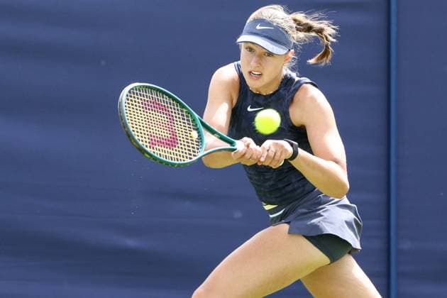 Ilkley Tennis Club, England, June 19th 2024: Renata Jamrichova during W100 Ilkley match against Ranah Akua Stoiber at Ilkley Tennis Club on June 19th 2024. (Sean Chandler SPP) Copyright: xSeanxChandlerx xSPPx spp-en-SeChSp-W100 Ilkley - Renata Jamrichova v Ranah Akua Stoiber - Ilkley Tennis Club-17