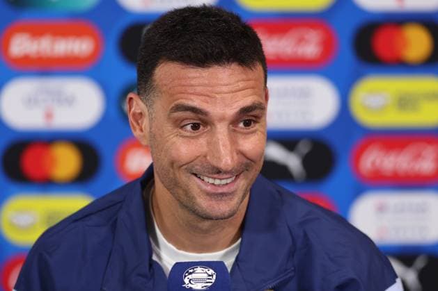 Argentina s head coach Lionel Scaloni () during a press conference, PK, Pressekonferenz ahead the match against Canada for the Copa America USA 2024, group A, groupe stage, at Mercedes Benz stadium in Atlanta, on June 19, 2024. ATLANTA UNITED STATES Copyright: xALEJANDROxPAGNIx