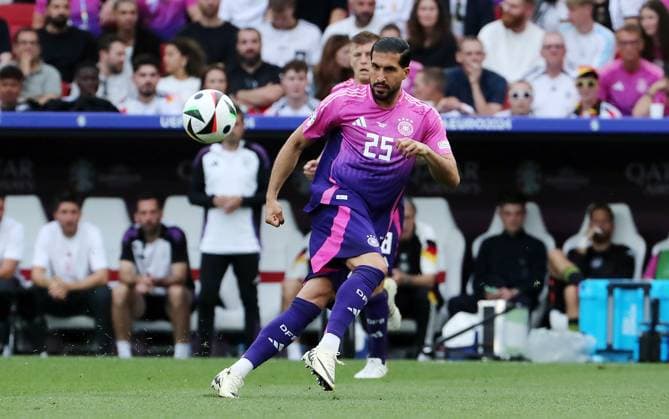 Emre Can Einzelbild Freisteller Aktion Fußball Fussball Europameisterschaft Euro 2024 EM Herren Saison 2023 2024 19.06.2024 Deutschland GER vs. Ungarn HUN in Stuttgart DFL regulations prohibit any use of photographs as image sequences and or quasi-video.