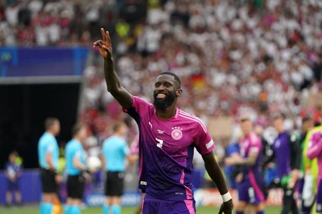 EURO 2024, Fussball, UEFA EURO, EM, Europameisterschaft,Fussball 2024, EM 2024, Gruppenphase, Gruppe A, Deutschland-Ungarn, 19.06.2024, Stuttgartarena Stuttgart Antonio Rüdiger Deutschland, Aktion, Einzelbild