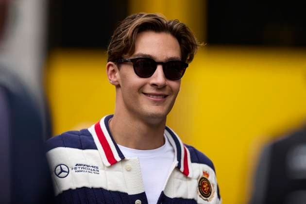 F1 Grand Prix of Spain - Previews George Russell of Great Britain and Mercedes AMG Petronas F1 Team looks on during previews ahead of the F1 Grand Prix of Spain at Circuit de Barcelona-Catalunya on June 20, 2024, in Barcelona, Spain. Barcelona Circuit de Barcelona-Catalunya Catalunya Spain RL_GPF1ESP24_00011 Copyright: xRicardoxLarreinax