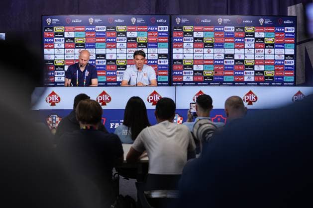 PXL_Zlatko Dalic press conference, PK, Pressekonferenz Zlatko Dalic, Head Coach of Croatia, speaks to the media in Neuruppin, Germany on 20. June 2024. LukaxStanzl PIXSELL