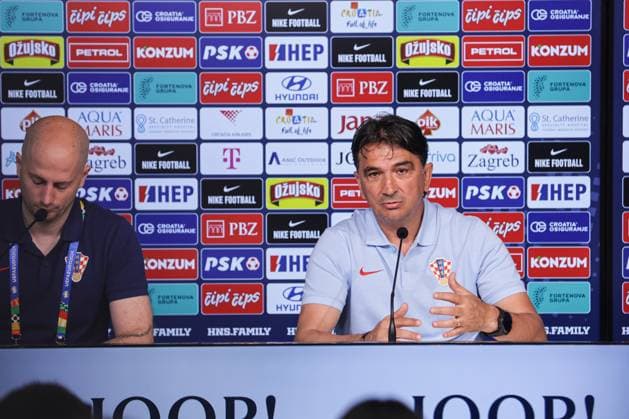 PXL_Zlatko Dalic press conference, PK, Pressekonferenz Zlatko Dalic, Head Coach of Croatia, speaks to the media in Neuruppin, Germany on 20. June 2024. LukaxStanzl PIXSELL