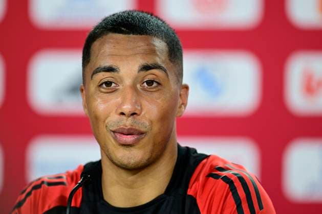Belgium Media Activities - UEFA EURO, EM, Europameisterschaft,Fussball 2024 20 06 2024 FREIBERG AM NECKA, GERMANY - JUNE 20 : Tielemans Youri midfielder of Belgium talking to the press during a press conference, PK, Pressekonferenz of the Belgian Red Devils at the UEFA EURO 2024 European Football Championship tournament on June 20, 2024 in Freiberg am Necka, Germany, 20 06 2024 Freiberg am Necka Germany  Copyright: xPeterxDexVoechtx