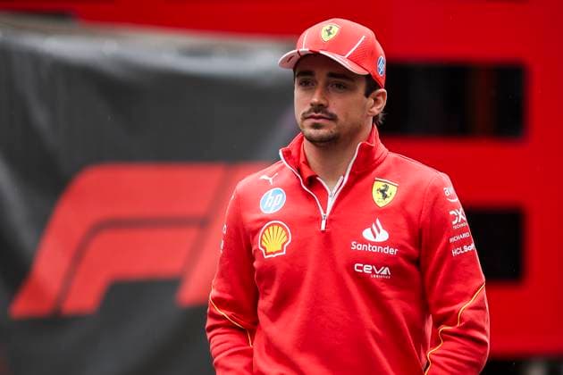 LECLERC Charles (mco), Scuderia Ferrari SF-24, portrait during the Formula 1 Aramco Gran Premio de Espana 2024, 10th round of the 2024 Formula One World Championship, WM, Weltmeisterschaft from June 21 to 23, 2024 on the Circuit de Barcelona-Catalunya, in Montmeló, Spain - F1 - SPANISH GRAND PRIX 2024 DPPI Panoramic  240620_R10_SPAGNA_DP_EA012319