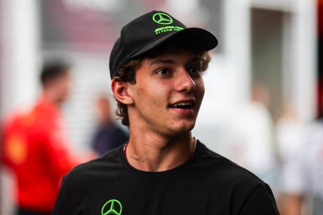 ANTONELLI Andrea Kimi (ita), Prema Racing, Dallara F2 2024, portrait during the Formula 1 Aramco Gran Premio de Espana 2024, 10th round of the 2024 Formula One World Championship, WM, Weltmeisterschaft from June 21 to 23, 2024 on the Circuit de Barcelona-Catalunya, in Montmeló, Spain - F1 - SPANISH GRAND PRIX 2024 DPPI Panoramic  240620_R10_SPAGNA_DP_EA012459
