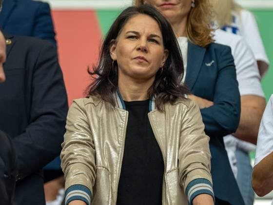 Annalena Baerbock (Aussenministerin Deutschland), GER, Slowenien (SVN) vs. Serbien (SRB), Fussball Europameisterschaft, UEFA EURO, EM, Europameisterschaft,Fussball 2024, Gruppe E, 2. Spieltag, 20.06.2024, GER, Slowenien (SVN) vs. Serbien (SRB), Fussball Europameisterschaft, UEFA EURO 2024, Gruppe E, 2. Spieltag, 20.06.2024 Muenchen Copyright: xEibner-Pressefoto SaschaxWaltherx EP_SWA