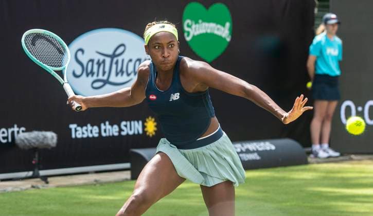 20.06.2024, WTA, Tennis Damen 500, Tennis, Damen, ecotrans Ladies Open 2024, Berlin, Einzel, Achtelfinale, Coco Gauff (USA) - Ekaterina Alexandrova (Russland) Coco Gauff (USA) Berlin Steffi-Graf-Stadion Berlin Deutschland