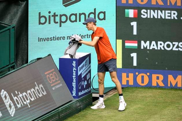 photo : Jannik SINNER (ITA) Tennis-Turnier Terra Wortmann Cup im Gerry Weber Sportpark (OWL-Arena) in Halle Westfalen Do. 20.06.2024
