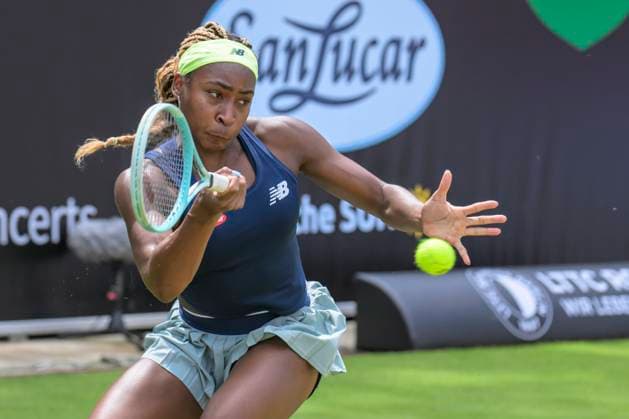 GER, Berlin, ecotrans Ladies Open 2024, WTA, Tennis Damen 500, im Steffi Graf Stadion Berlin, LTTC Rot-Weiss e.V., In diesem Match treffen Coco Gauff USA vs Ekaterina Alexandrova aufeinander. Im Bild: Coco Gauff, 20.06.2024, Credit: HMB Media Uwe Koch Alamy Live News Copyright: HMBxMedia UwexKoch