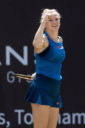 20th June 2024; Rot Weiss Tennis Club, Grunewald, Berlin, Germany; ecotrans WTA, Tennis Damen Ladies 500 Tennis German Open Berlin, Day 4; Katerina Siniakova celebrates a point during her singles match versus Qinwen Zheng  ActionPlus12657306 FotoxOlimpik