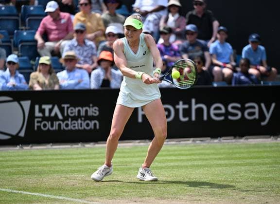 Harriet Dart of Great Britain in action during her second round match Rothesay Classic Birmingham, Day 4, Tennis, Edgbaston Priory Club, Birmingham, UK - 20 June 2024  Copyright: xAnnaxGowthorpe Shutterstockx 14543327bb