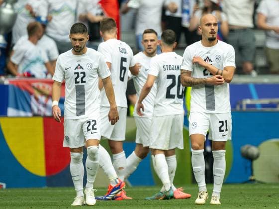 Tor zum 1:0 durch Zan Karnicnik (Slowenien, 02), GER, Slowenien (SVN) vs. Serbien (SRB), Fussball Europameisterschaft, UEFA EURO, EM, Europameisterschaft,Fussball 2024, Gruppe E, 2. Spieltag, 20.06.2024, GER, Slowenien (SVN) vs. Serbien (SRB), Fussball Europameisterschaft, UEFA EURO 2024, Gruppe E, 2. Spieltag, 20.06.2024 Muenchen Copyright: xEibner-Pressefoto SaschaxWaltherx EP_SWA