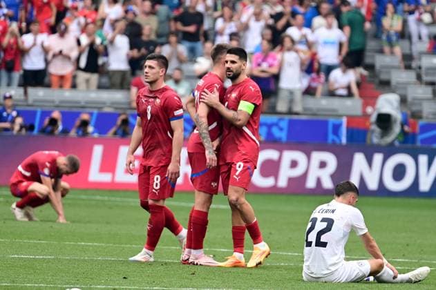 Munich, Germany, June 20st 2024: After the UEFA EURO, EM, Europameisterschaft,Fussball 2024 football match between Slovenia and Serbia at Munich Football Arena, Munich, Germany. (Igor Kupljenik SPP) Copyright: xIgorxKupljenikx xSPPx spp-en-IgKuSp-IKO_0987