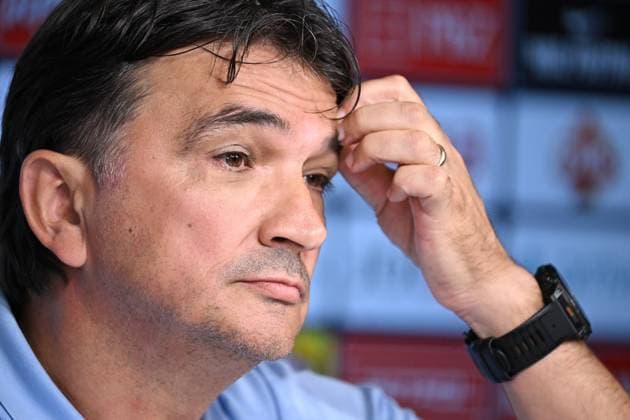 EURO 2024, Nationalteam Kroatien, Pressekonferenz Neuruppin, Germany, 200624. Volksparkstadion. The press conference, PK, Pressekonferenz of coach Zlatko Dalic after yesterday s match with Albania. In the photo: Zlatko Dalic. Photo: Ante Cizmic CROPIX Croatia Copyright: xxAntexCizmicx dalic_izjava1-200624