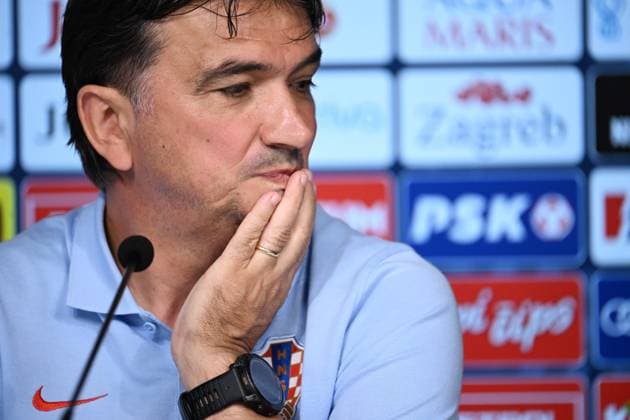EURO 2024, Nationalteam Kroatien, Pressekonferenz Neuruppin, Germany, 200624. Volksparkstadion. The press conference, PK, Pressekonferenz of coach Zlatko Dalic after yesterday s match with Albania. In the photo: Zlatko Dalic. Photo: Ante Cizmic CROPIX Croatia Copyright: xxAntexCizmicx dalic_izjava11-200624