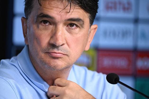 EURO 2024, Nationalteam Kroatien, Pressekonferenz Neuruppin, Germany, 200624. Volksparkstadion. The press conference, PK, Pressekonferenz of coach Zlatko Dalic after yesterday s match with Albania. In the photo: Zlatko Dalic. Photo: Ante Cizmic CROPIX Croatia Copyright: xxAntexCizmicx dalic_izjava6-200624