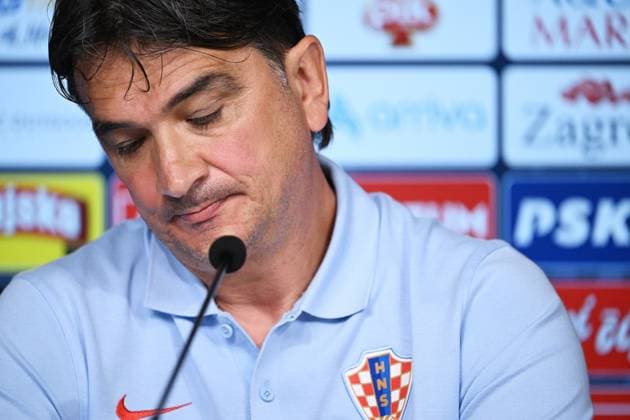 EURO 2024, Nationalteam Kroatien, Pressekonferenz Neuruppin, Germany, 200624. Volksparkstadion. The press conference, PK, Pressekonferenz of coach Zlatko Dalic after yesterday s match with Albania. In the photo: Zlatko Dalic. Photo: Ante Cizmic CROPIX Croatia Copyright: xxAntexCizmicx dalic_izjava15-200624