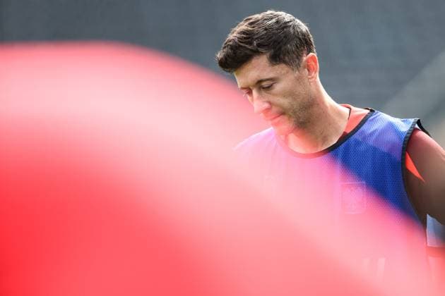 SOCCER - UEFA EURO, EM, Europameisterschaft,Fussball 2024 BERLIN,GERMANY,20.JUN.24 - UEFA EURO 2024, group stage, Austria vs Poland, preview, training Team POL. Image shows Robert Lewandowski (POL).  GEPAxpictures xArminxRauthner