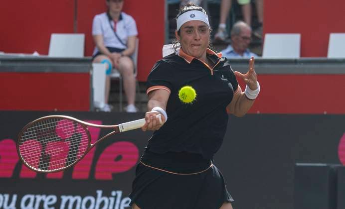20.06.2024, WTA, Tennis Damen 500, Tennis, Damen, ecotrans Ladies Open 2024, Berlin, Einzel, Achtelfinale, Ons Jabeur (Tunesien) - Linda Noskova (Tschechien) Ons Jabeur (Tunesien) Berlin Steffi-Graf-Stadion Berlin Deutschland