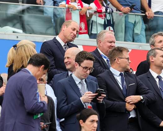 Denmark v England UEFA EURO, EM, Europameisterschaft,Fussball 2024 Group C Prince William, Prince of Wales and President of the FA before the UEFA Euro 2024 Group C match between Denmark and England at the Deutsche Bank Park, Frankfurt Copyright: xPaulxChestertonx FIL-20272-0048 UK Newspapers OUT