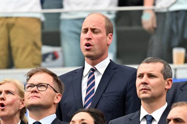 20.06.2024, xsltx, Fussball EM 2024, Dänemark - England emspor, v.l. Prinz William von Wales Thronfolger (DFL DFB REGULATIONS PROHIBIT ANY USE OF PHOTOGRAPHS as IMAGE SEQUENCES and or QUASI-VIDEO) Frankfurt am Main