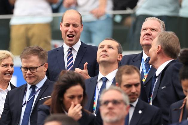 Football - UEFA EURO, EM, Europameisterschaft,Fussball 2024 - Group C - Denmark v England 20th June 2024 - UEFA EURO 2024 - Group C - Denmark v England - Prince William - Photo: Simon Stacpoole Offside. Frankfurt Germany Copyright: xSimonxStacpoolexOffside