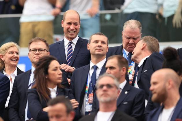 Football - UEFA EURO, EM, Europameisterschaft,Fussball 2024 - Group C - Denmark v England 20th June 2024 - UEFA EURO 2024 - Group C - Denmark v England - Prince William - Photo: Simon Stacpoole Offside. Frankfurt Germany Copyright: xSimonxStacpoolexOffside