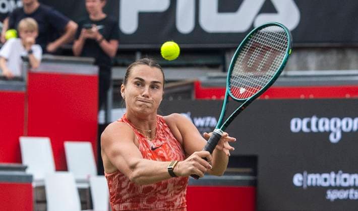 20.06.2024, WTA, Tennis Damen 500, Tennis, Damen, ecotrans Ladies Open 2024, Berlin, Einzel, Achtelfinale, Daria Kasatkina (Russland) - Aryna Sabalenka (Russland) Aryna Sabalenka (Russland) Berlin Steffi-Graf-Stadion Berlin Deutschland