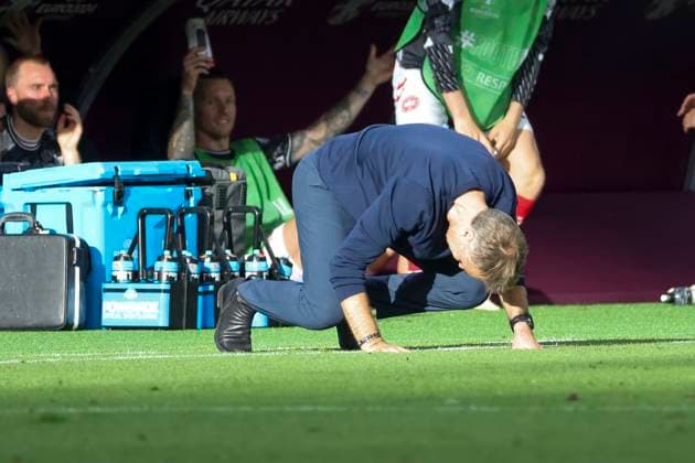 Kasper Hjulmand (Daenemark, Trainer) , Fussball, UEFA , Europa Meisterschaft, (Gruppe C) 2024, Daenemark vs. England, 20.06.2024, Frankfurt Arena, Frankfurt, Deutschland Frankfurt Frankfurt Arena Hessen Deutschland Copyright: xGrantxHubbsx
