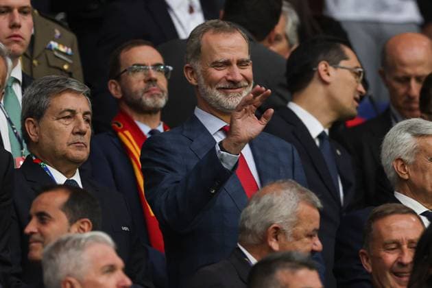 Felipe VI of Spain, King of Spain Spain v Italy, UEFA European Championship, EM, Europameisterschaft 2024, Group B, Football, Arena AufSchalke, Gelsenkirchen, Germany, 20 Jun 2024 EDITORIAL USE ONLY No use with unauthorised audio, video, data, fixture lists, club league logos or live services. Online in-match use limited to 120 images, no video emulation. No use in betting, games or single club league player publications. Copyright: xPaulxCurrie Shutterstockx 14543734bd