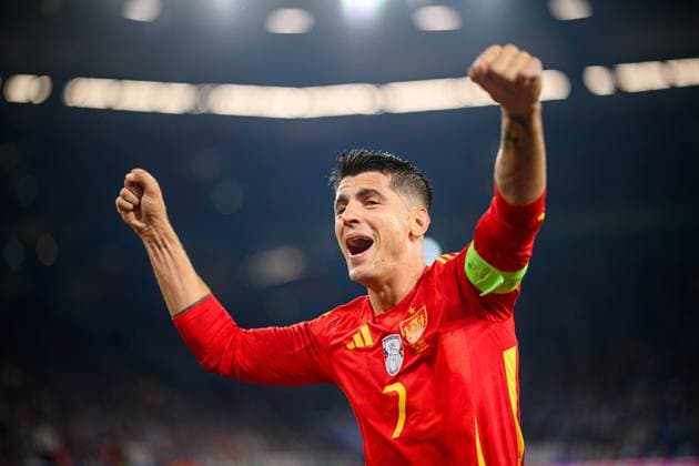 GELSENKIRCHEN, GERMANY - 20 JUNE, 2024: Alvaro Morata, The football match of EURO 2024 Spain vs. Italy at Veltins Arena  Copyright: xVITALIIxKLIUIEVx