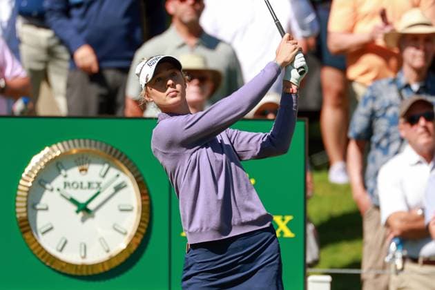 KPMG Women s PGA, Golf Herren Championship Nelly Korda of Bradenton, Florida hits from the 17th tee during the first round of the KPMG Women s PGA Championship at Sahalee Country Club on Thursday, June 20, 2024 in Sammamish, Washington. Sammamish Washington United States  Copyright: xAmyxLemusx originalFilename:lemus-kpmgwome240620_npuwp.jpg