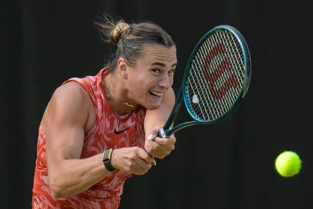 GER, Berlin, ecotrans Ladies Open 2024, WTA, Tennis Damen 500, im Steffi Graf Stadion Berlin, LTTC Rot-Weiss e.V., Aryna Sabalenka waehrend ihres Matches gegen Daria Kasatkina, 20.06.2024, Copyright: HMBxMedia UwexKoch