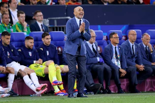 SPALLETTI Luciano Trainer Team Italien UEFA Fussball EURO 2024 in Deutschland Vorrundenspiel Gruppe B Spanien - Italien 1 : 0 am 20.06.2024 in Gelsenkirchen DFL REGULATIONS PROHIBIT ANY USE OF PHOTOGRAPHS as IMAGE SEQUENCES and or QUASI-VIDEO Copyright: xLacixPerenyix