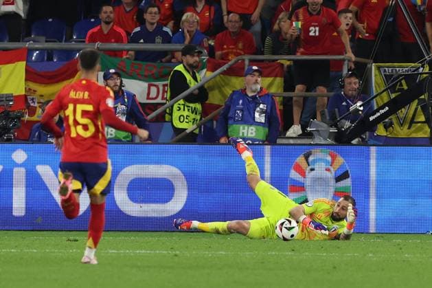 UEFA European Football Championship - UEFA EURO, EM, Europameisterschaft,Fussball 2024 - Spain vs Italy Gelsenkirchen, Germany 20.06.2024: Gianluigi Donnarumma of Italy during the UEFA EURO 2024 group stage B football match between Spain vs Italy at Veltins Arena stadium in Gelsenkirchen. Gelsenkirchen Germany  Copyright: xIPAxSport ABACAx