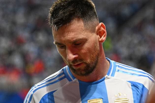 RECORD DATE NOT STATED Copa America USA 2024 Argentina vs Canada Lionel Messi of Argentina during the game between Argentina and Canada as part of the CONMEBOL Copa America USA 2024 group A, at Mercedes Benz Stadium, on June 20, 2024 in Atlanta, Georgia ATLANTA GEORGIA UNITED STATES  Copyright: xDavidxLeahx 20240620195124_CA_GA_2024_ARG_CAN_MESSI124